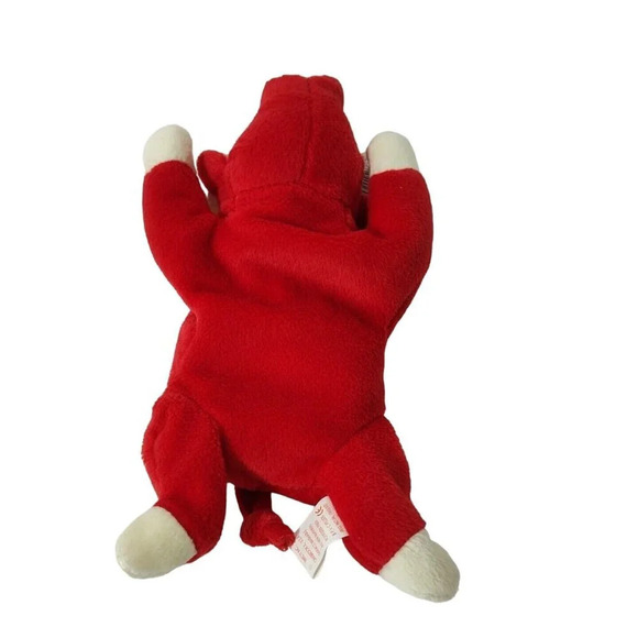 Vintage Ty Beanie Babies Snort Bull Plush Stuffed Animal Toy 4002 with Hang Tag - Picture 3 of 8